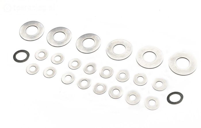 LOS-3963 LOSI 5IVE-T Stalen pasringen, set