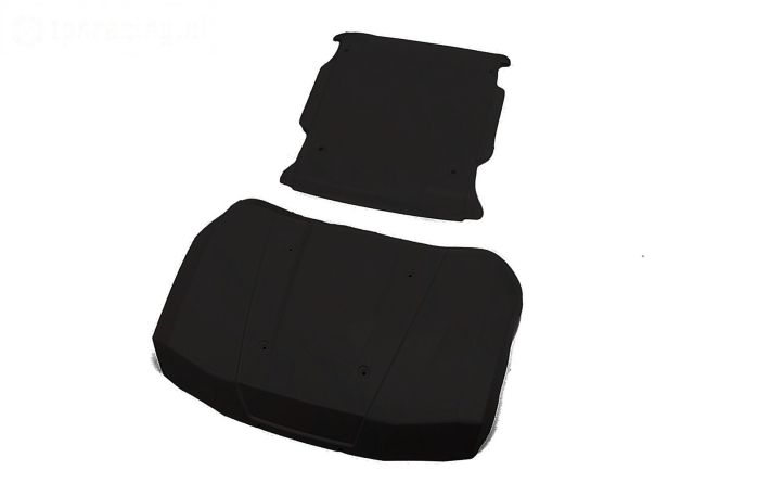 LOS-4006 LOSI 5IVE-T 3.0 Motorkap-dak panelen Zwart, set