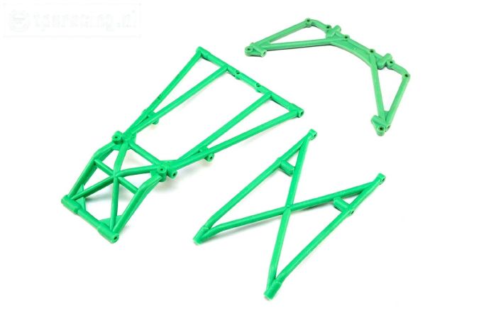 LOS241043 Rol kooi delen achter groen LMT Truck, Set