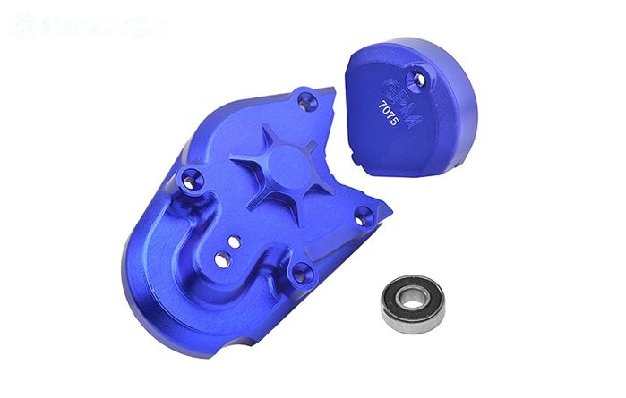 MX038A-B PROMOTO Alu-Aandrijf huis blauw, set