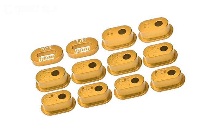 MX010-GD PROMOTO Alu-Ketting spanner goud, set
