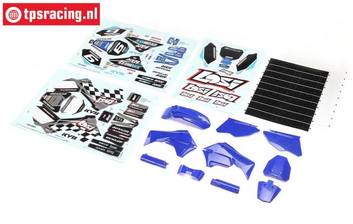 LOS260001 PROMOTO Kunst. delen-stickers blauw, set