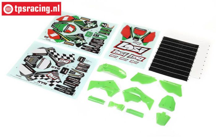 LOS260002 PROMOTO Kuns. delen-stickers Groen, set