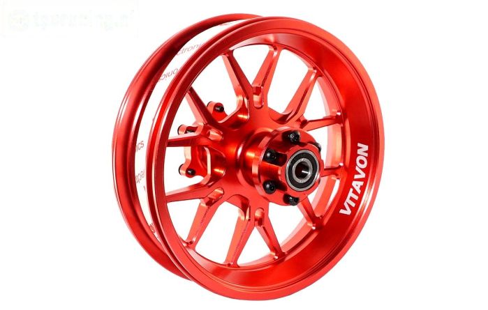 VITACRR-RD VITAVON Promoto CNC velg achter Rood, 1 st.