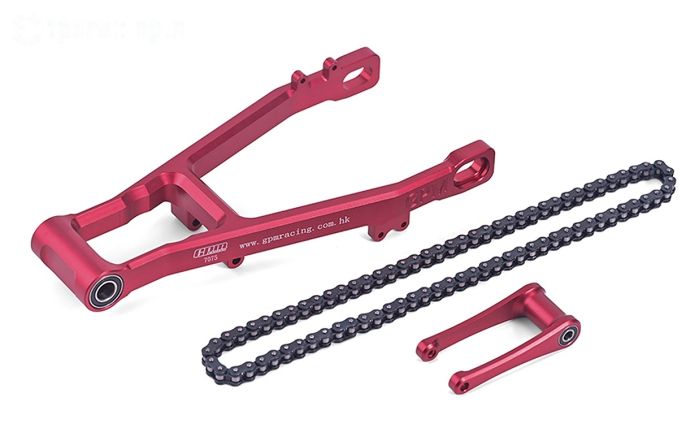 MX3057-R PROMOTO Alu achter vork Rood XL, Set