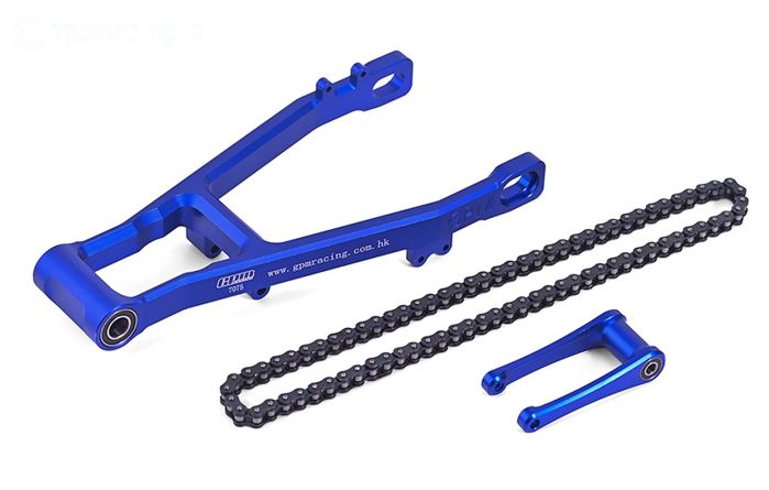 MX3057-B PROMOTO Alu achter vork blauw XL, Set