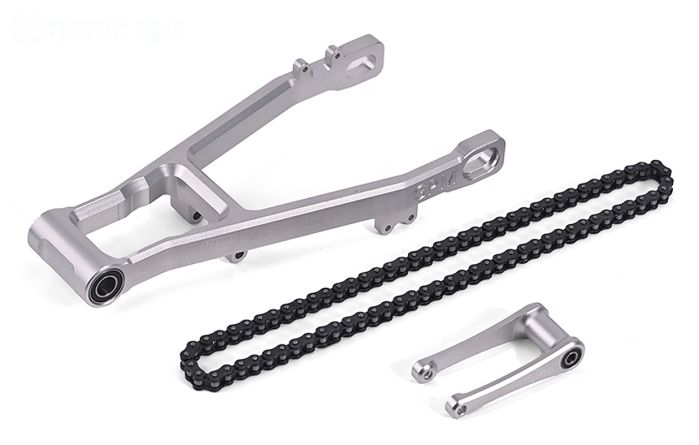 MX3057-S PROMOTO Alu achter vork Zilver XL, Set
