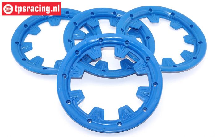 MM1800/B MADMAX Beadlock Blauw Ø120 mm, 4 st.