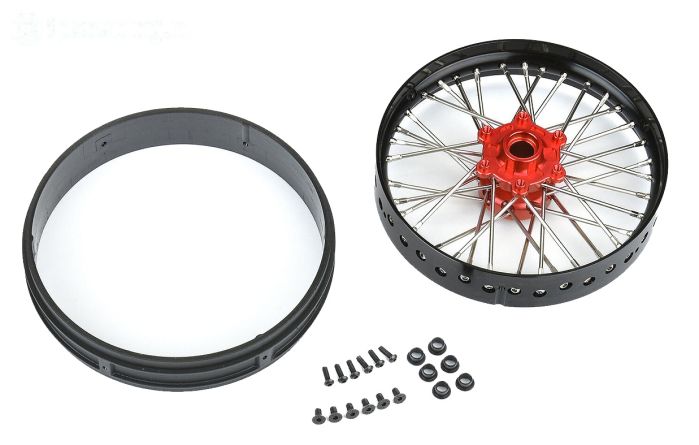 PRO283600T2 Pro-Spec V2 alu voor velg rood/zwart, set