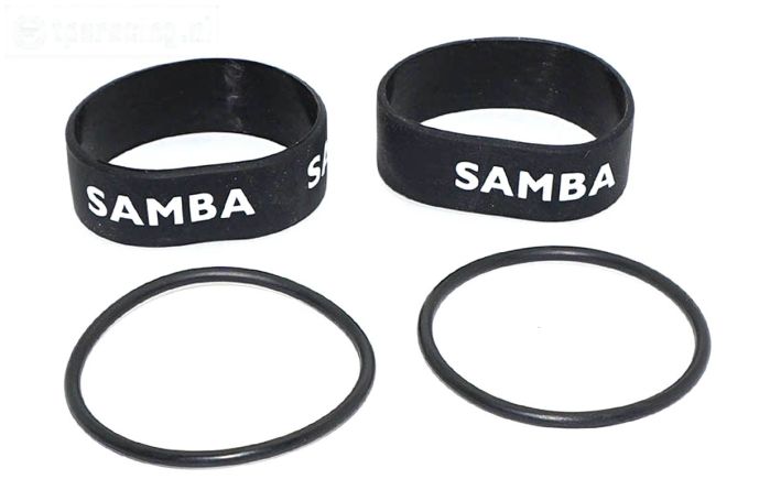 SAM4811Z Samba uitlaat ringen Ø60-Ø70 Zwart, Set