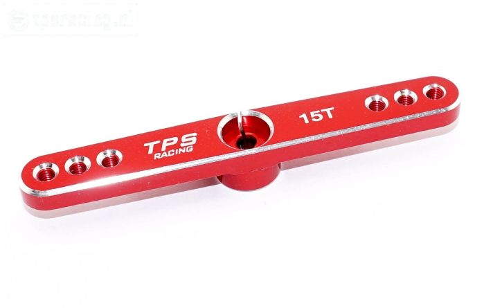 TPS0850/04 Aluminium Servo hevel 15T-L73 mm Rood, 1 st.