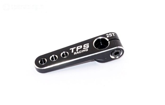 TPS0800/06 Aluminium Servo hevel 25T-L40 mm Zwart, 1 st.