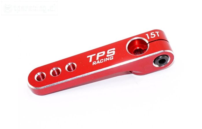 TPS0830/04 Aluminium Servo hevel 15T-L47 mm Rood, 1 st.