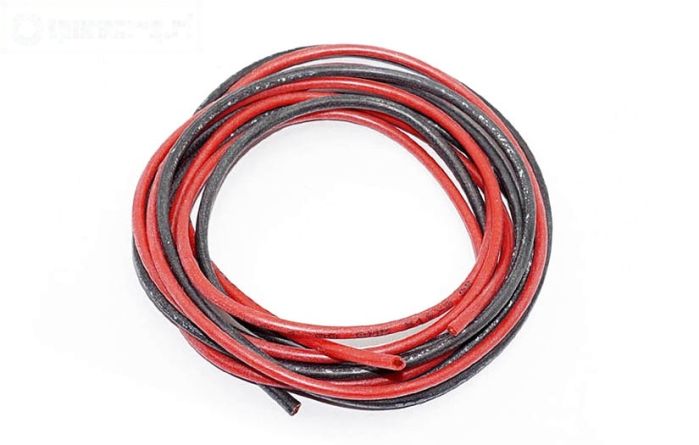 TPS0040 Siliconen kabel Ø4,0 mm-L100 cm, Set