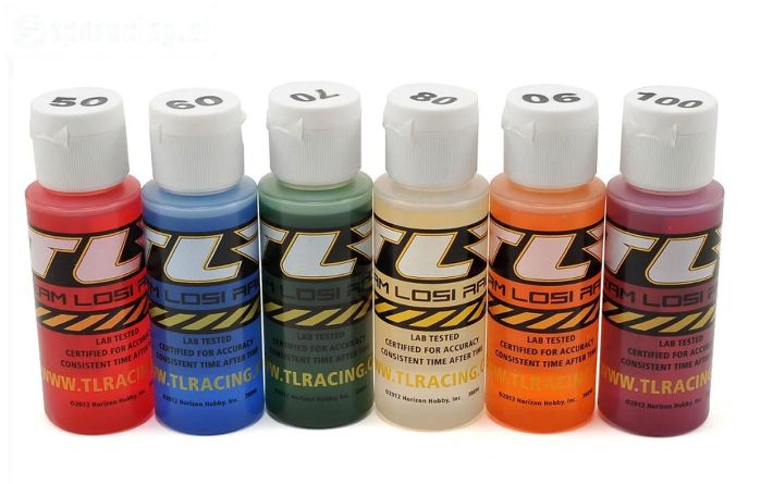 TLR74021 TLR Siliconen olie Sorti 50 ml, 6 st.