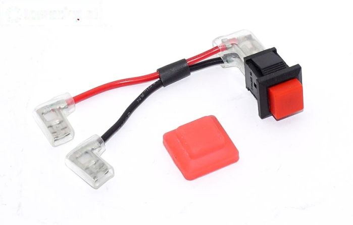 TPS7340 Motor stopknop met hoes, Set