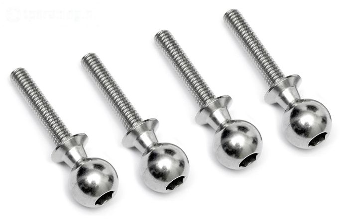 TPS86412 Gewricht kogel M4-Ø10 mm HPI-Rovan, 4 St.