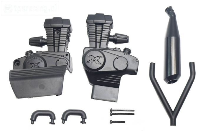 XR-FG8020 X-Rider Flamingo Motor kappen, Set