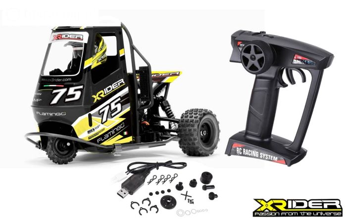 XR83001-04 X-Rider Flamingo Tricycle RTR Zwart, Set