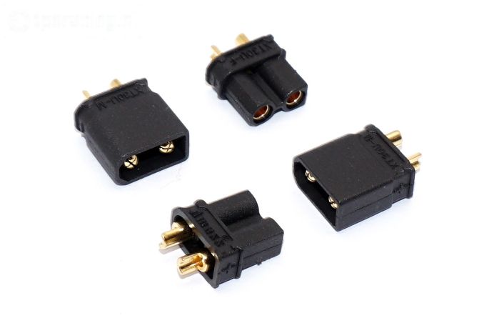 TPS087/30 AMASS XT30 Gold stekker Ø2,0 mm, 4 st.