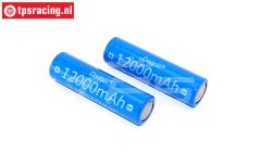TPS12000/02 18650 Li-Ion accu 3,7 volt 12000 mHa, 2 st.