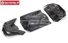 ARA411023 ARRMA Fireteam Kap Zwart Camo, set