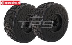 ARA550107 ARRMA dBoots Fireteam banden verlijmd, 2 st.