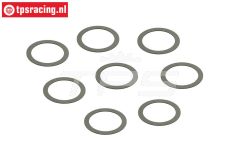 ARA709031 ARRMA Pas ring Ø13-Ø16-D0,2 mm, 8 st.
