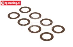 ARA709064 ARRMA Pas ring Ø8-Ø12-D0,2 mm, 8 st.