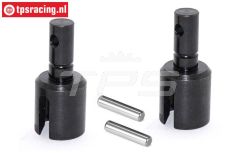 BWS55027/02 Differentieel as voor-achter LOSI-BWS, 2 st.