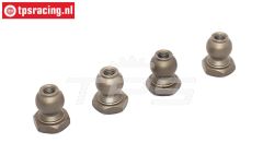 BWS55043 Aluminium Kogels Ø11/M5-H16 mm BWS-LOSI, 4 st.