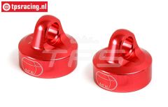 BWS55044R Alu-Schokd.sluiting boven Rood Ø24 mm, 2 st.