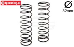 BWS55051/01BL Schokdemper veer zwart Ø2,9-L130, 2 st.