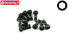 BWS56002 Inbus normale kop M2,5-L8 mm, 10 st.