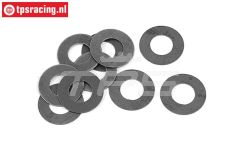BWS56065 Stalen Pas ring Ø10-Ø20-H0,5 mm, 10 st.