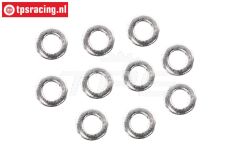 BWS56083 Stalen Ring Ø5-Ø9-H1 mm, 10 st.