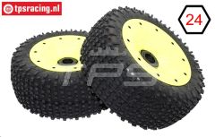 BWS69034/02 Mini-Pin zwart-geel Ø180-B75 mm, 2 st