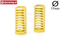 FG10182 Schokdemper veer geel Ø17-Ø2,3-L48, 2 St.