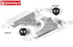 FG1074/05 Aluminium Draagarm achter boven kort, set