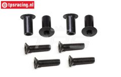 FG1080/01 Bevestiging set Koolstof chassis strippen, Set