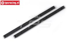 FG1080 Koolstof chassis strippen L320 mm, 2 st.