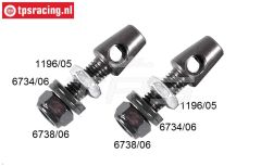 FG1196/03 Stabilisator houder, M6-Ø5,0 mm, Set 