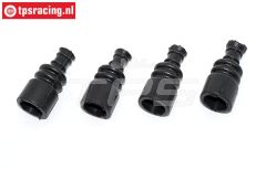 TPS4412/04 Aandrijf as Hoes Ø15-Ø8-L49 mm, 4 St.