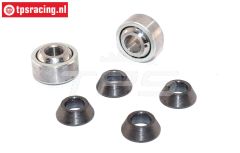 FG4466 Gewricht kogel Ø5-Ø13-H8 mm, Set