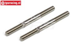 FG4516 Titanium Instelstang M6 L/R-L65 mm, 2 St.