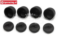 FG5437 FG Koplampen met kap zwart, 4 st.