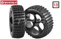 FG60215/06 Buggy banden M gelijmd Ø180-B60 mm, 2 st.