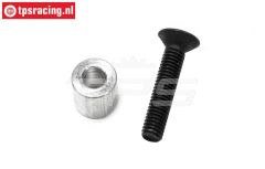 FG6024/02 Aluminium afstand bus H10 mm, Set