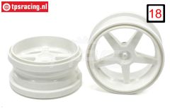 FG6105/02 1/6 Velgen verbreed Wit Ø120-B60 mm, 2 St.