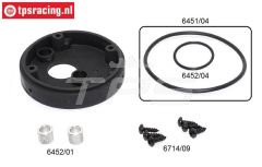 FG6451/03 Luchtfilter adapter zonder choke Ø62 mm, set